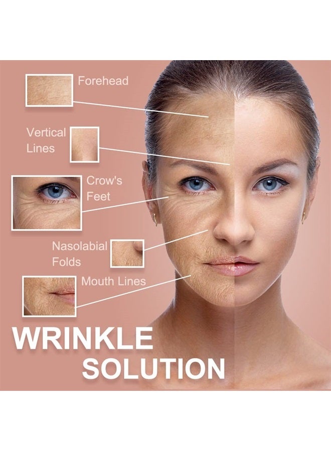 Akissos شريط رفع الوجه العضلي شريط رفع الوجه أحزمة تنغيم الوجه لاصقات مضادة للتجاعيد ملصقات مضادة للتجمد شريط رفع الرقبة للجنسين لتثبيت وشد البشرة 2.5 سم * 5 م - Image 3