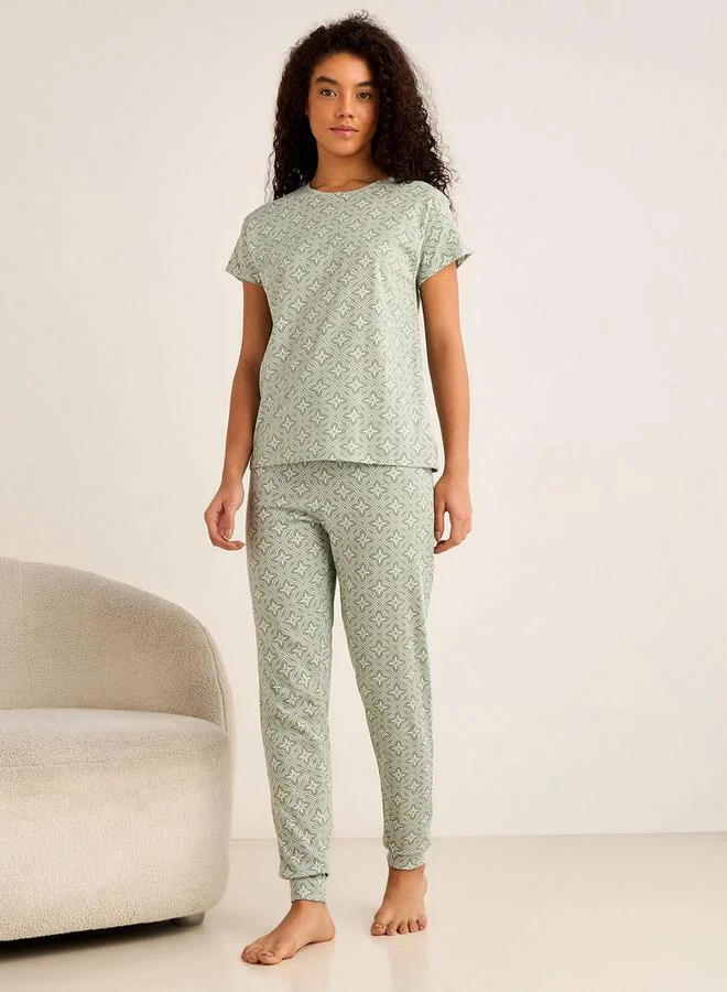 Splash FAV Pyjama Set Printed T-shirt & Pyjama