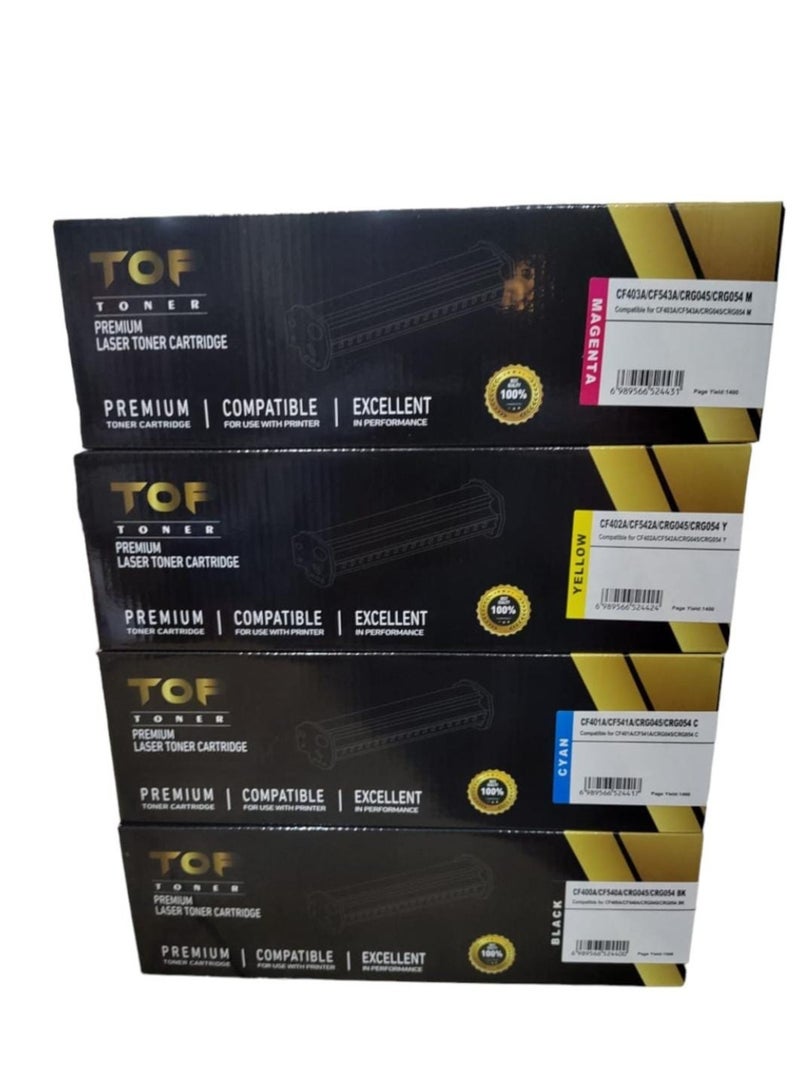 TOP Color Printer Ink Cartridges Set 203A Black/Blue/Yellow/Purple