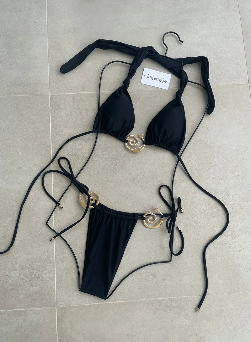 Itty Bitty Kinis Athens Kini black (Top)