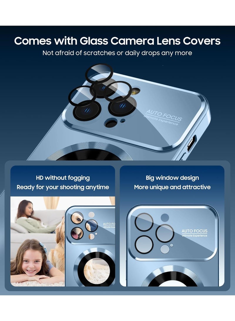 Y&D Applicable To Apple 14pro Matte Standard Leakage Magnetic Large Window Mirror Mobile Phone Protective Case - Image 3