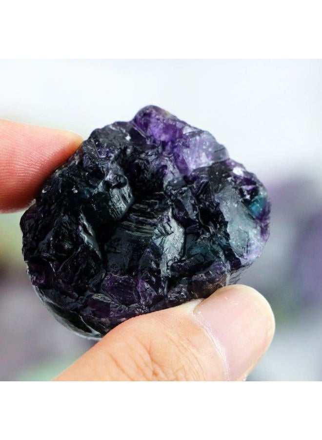 Fireboomoon 2lb/950g Rough Natural Fluorite Stone Raw Rainbow Fluorite Gemstone Crystal Rock for Cabbing,Tumbling,Cutting,Polishing,Lapidary,Healing Reiki,Jewelry Making and Home Decoration - Image 5