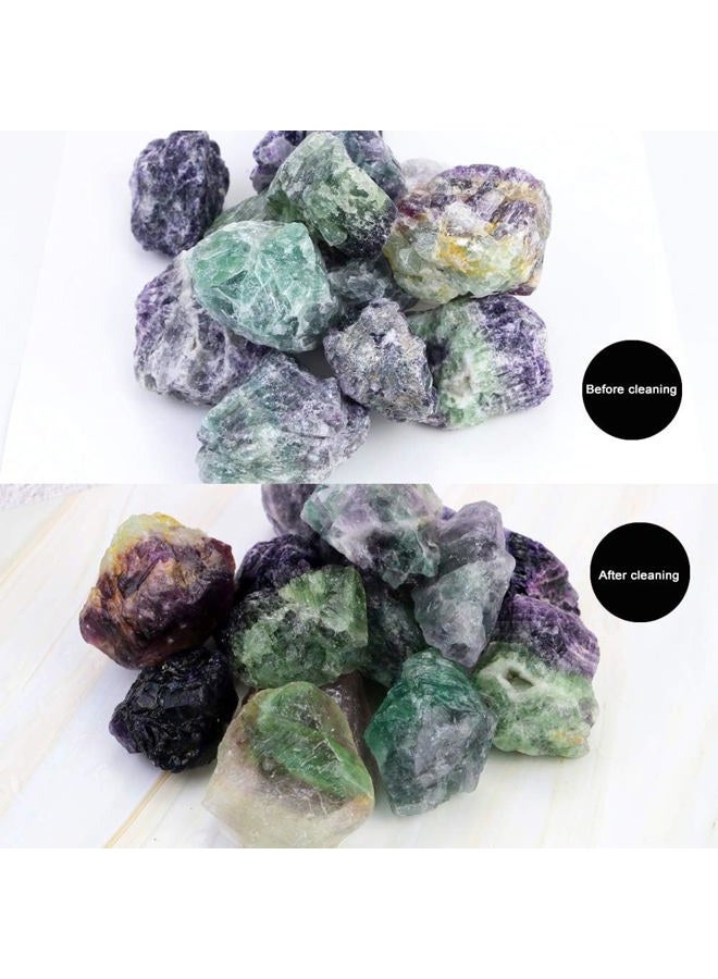 Fireboomoon 2lb/950g Rough Natural Fluorite Stone Raw Rainbow Fluorite Gemstone Crystal Rock for Cabbing,Tumbling,Cutting,Polishing,Lapidary,Healing Reiki,Jewelry Making and Home Decoration - Image 4