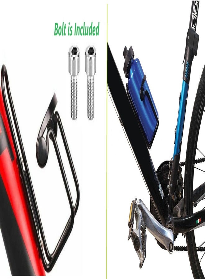Ilsha® Bicycle Water Bottle Cage, Lightweight Alloy, Black - Image 3