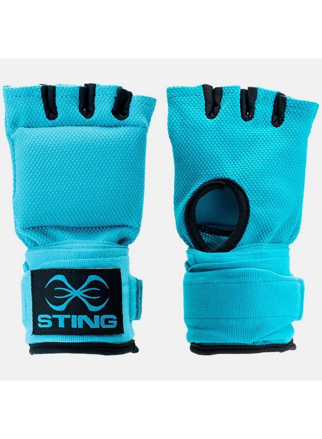 Sting Elasticized Quick Boxing Hand Wrap Gloves, Boxing Equipment For Mma Competition And Training, Teal Blue, M - Image 2