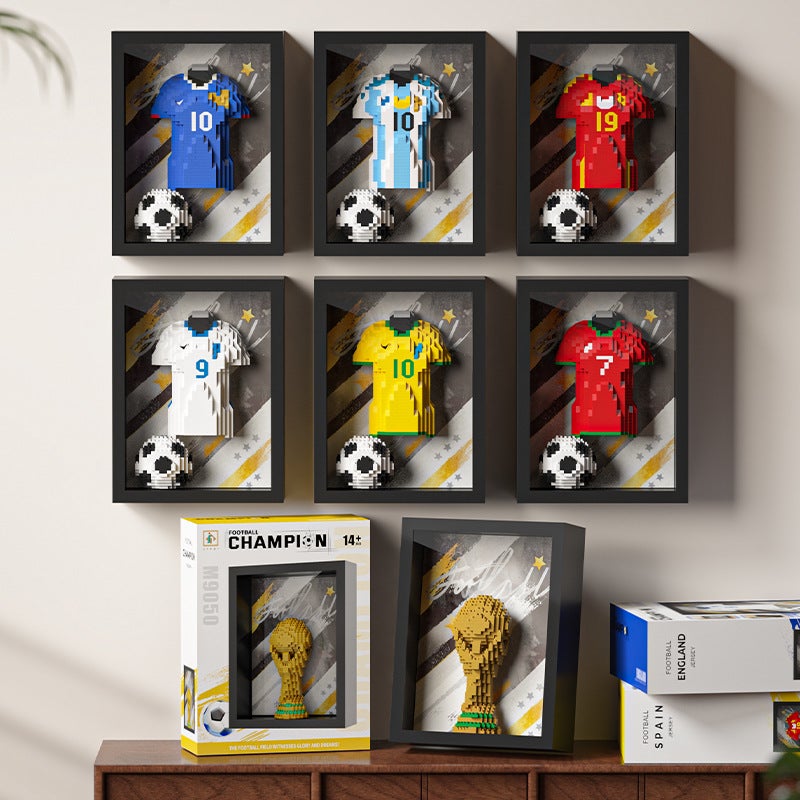 مجموعة مكعبات بناء كرة القدم لكأس العالم - Image 1
