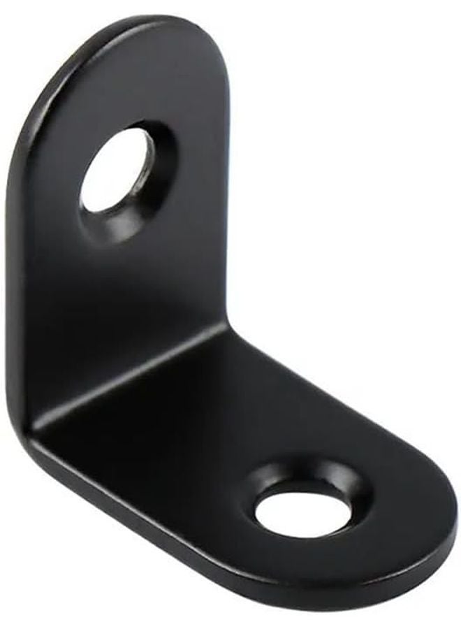 RWRAPS 10pcs Heavy Duty L Shaped Brackets Right Angle Corner Braces Furniture Hardware Black - Image 4