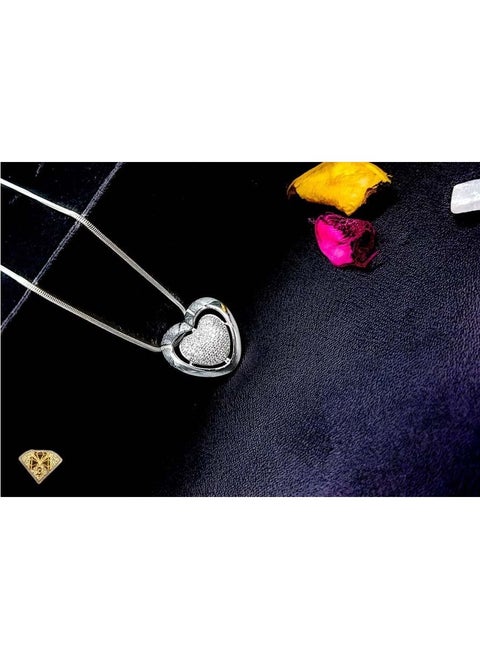 Pendant Necklace For Women  Platinum Plated-silver