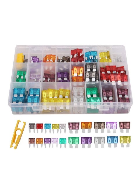 Car Blade Fuse Standard Fuses for Auto Fuses Replacement Assorted Auto Truck Car Standard Blade Fuses with Fuse Extractor Car Blade Fuse Standard Fuses Blade Fuse Assortment Set