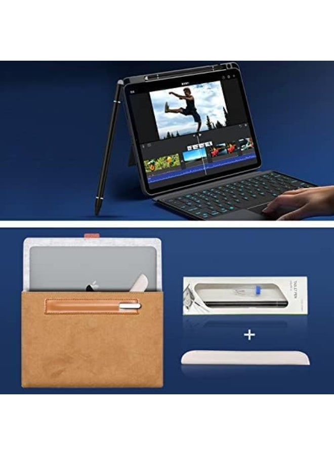 Stylus for iPad, Stylus Magnetic Disc Universal Stylus Pens Touch Screens for Apple/iPhone/iPad pro/Mini/Air/Android/Microsoft/Surface All Capacitive Touch Screens - (White) - Image 2