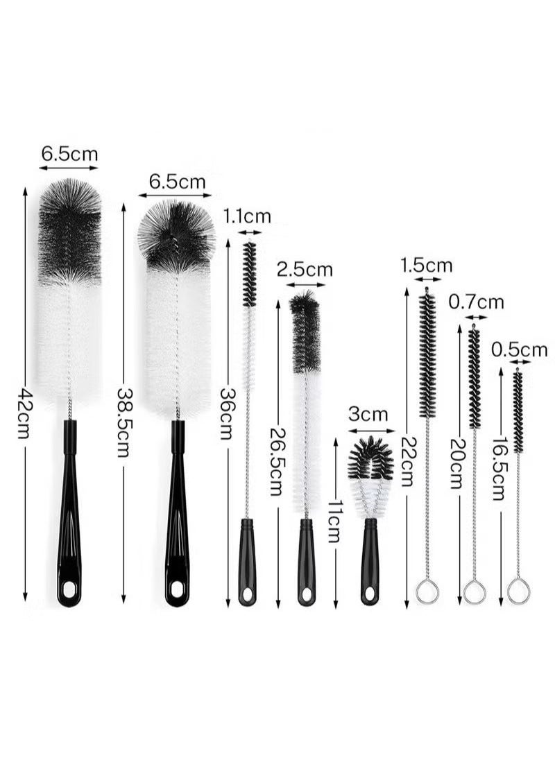 Gonice - 8 Pieces Baby Bottle Brush Household Bottle Cleaning - Image 1