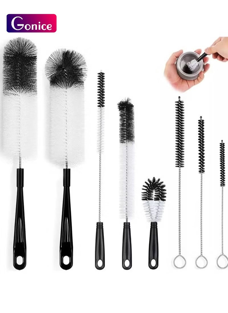 Gonice - 8 Pieces Baby Bottle Brush Household Bottle Cleaning - Image 1