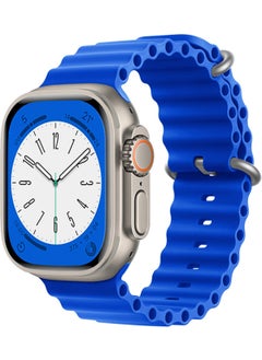 Corrugated Ocean Silicone Band Strap for Apple Watch 9 45MM - FC007