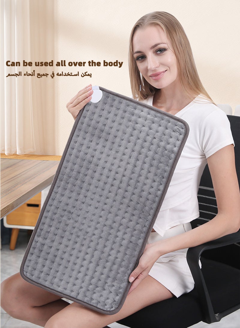 Squarecircle Electric Heating Pad for Knee Pain Relief – Adjustable Heat & Timer, Auto Shut-Off, Soft & Washable – Helps with Fatigue Recovery, Injury Relief – Great Gift for Parents and Loved Ones  - Image 2