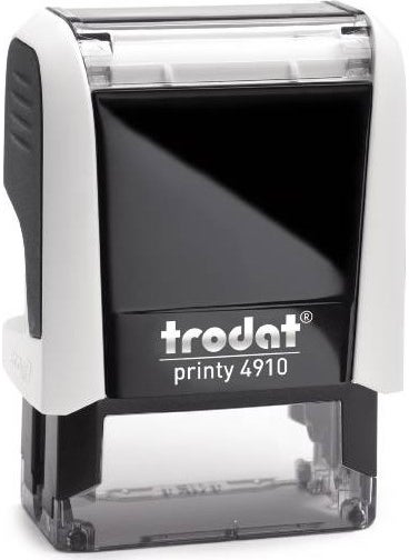 Trodat 4910 ختم اسم مخصص، وظيفة وعنوان لون: أسود  - Image 1