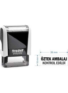 Trodat 4910 Personalized Name, Position and Title Stamp Printing Color: Black  - Image 2