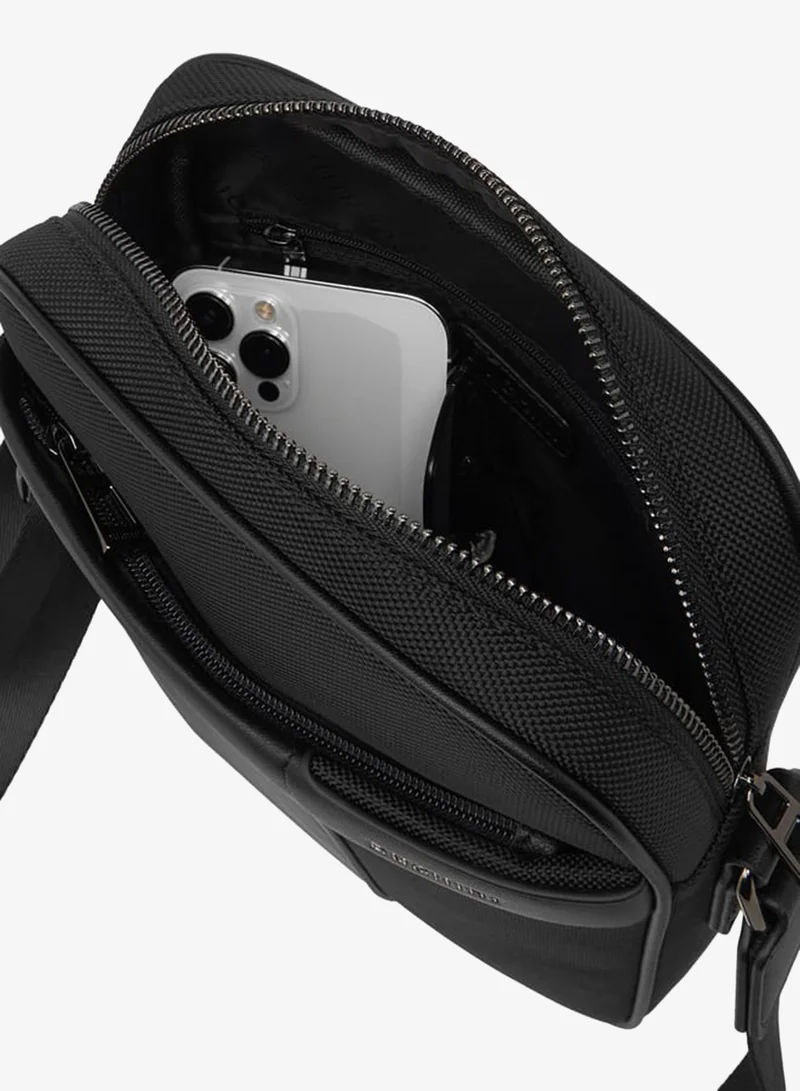 DUCHINI  Men Solid Crossbody Bag with Adjustable Strap and Zip Closure for Men | Best Price UAE