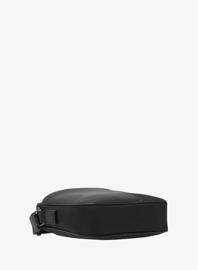 DUCHINI  Men Solid Crossbody Bag with Adjustable Strap and Zip Closure for Men | Best Price UAE