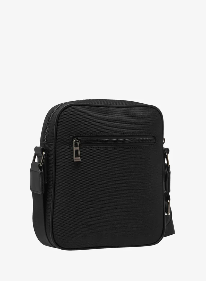 DUCHINI  Men Solid Crossbody Bag with Adjustable Strap and Zip Closure for Men | Best Price UAE
