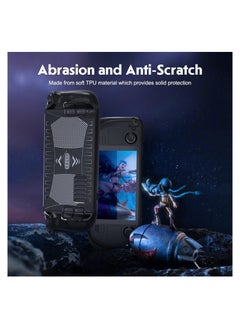 KASTWAVE Protective Case for Steam Deck, Protective Cover Case Compatible with Steam Deck, Shock-Absorption, Non-Slip and Anti-Scratch Design Cover Protector, Handheld Protective Case (Black)  - Image 3