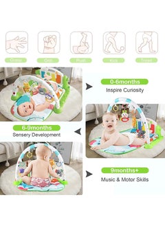 SKY-TOUCH SKY-TOUCH Play Mats for Baby Gyms, Kick and Play Piano Gym Mats, Detachable Tummy Time Mat with Music and Lights, Musical Electronic Learning Toys, Activity Center for Babies and Toddlers  - Image 4