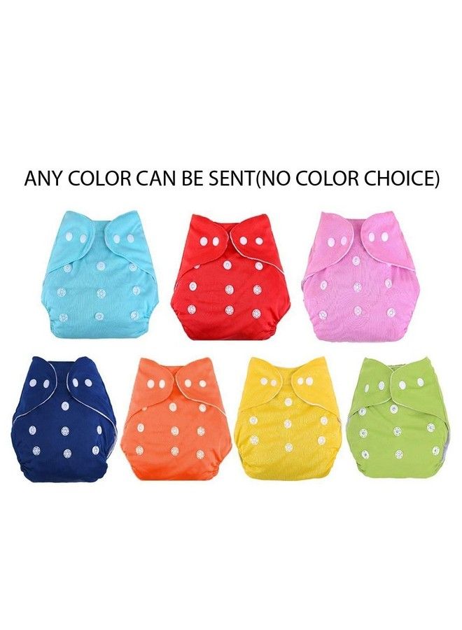 DOMENICO Washable Baby Diaper Premium Cloth Diaper Reusable Adjustable Size Waterproof Pocket Cloth Diaper Nappie (Without Insert) (Pack Of 6)(Assorted Color) - Image 4
