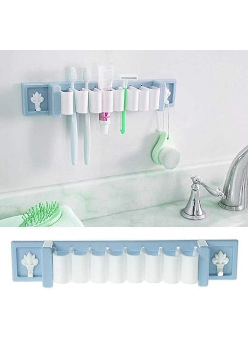 حامل يثبت على الحائط بتصميم مشبك عملي، متعدد الاستخدامات لتخزين أدوات التنظيف وأدوات المطبخ والحمام، متين وموفر للمساحة (متعدد الالوان) - Image 4