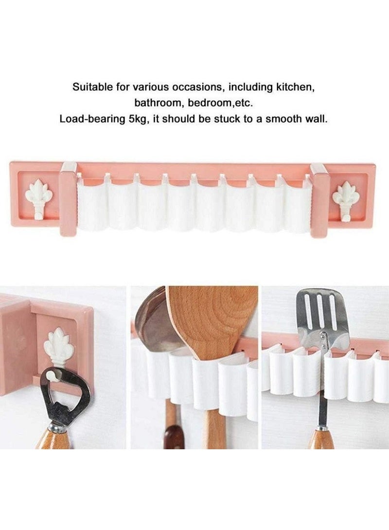 حامل يثبت على الحائط بتصميم مشبك عملي، متعدد الاستخدامات لتخزين أدوات التنظيف وأدوات المطبخ والحمام، متين وموفر للمساحة (متعدد الالوان) - Image 5