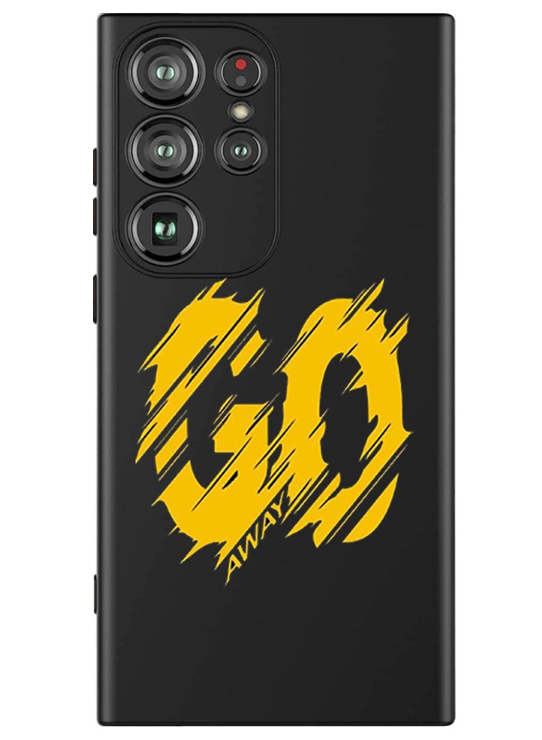 Theodor Protective Slim Fit Case Liquid Silicone Cover with Full Body Protection Anti-Scratch Shockproof Case For Samsung Galaxy S24 Ultra (Black) - Go - Image 1