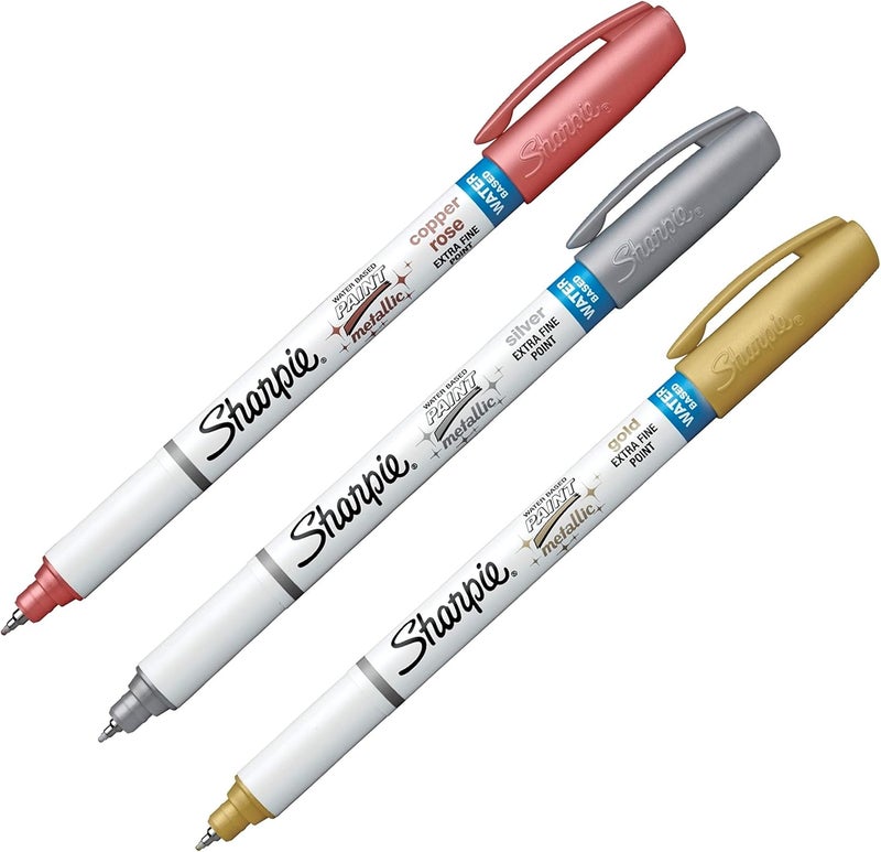 Sharpie علامة طلاء شاربى 3 قطع معدني متنوع - Image 2