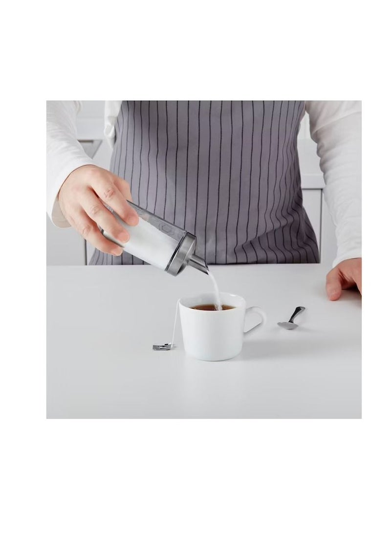 Portion sugar shaker, clear glass/stainless steel15 cm - Image 2