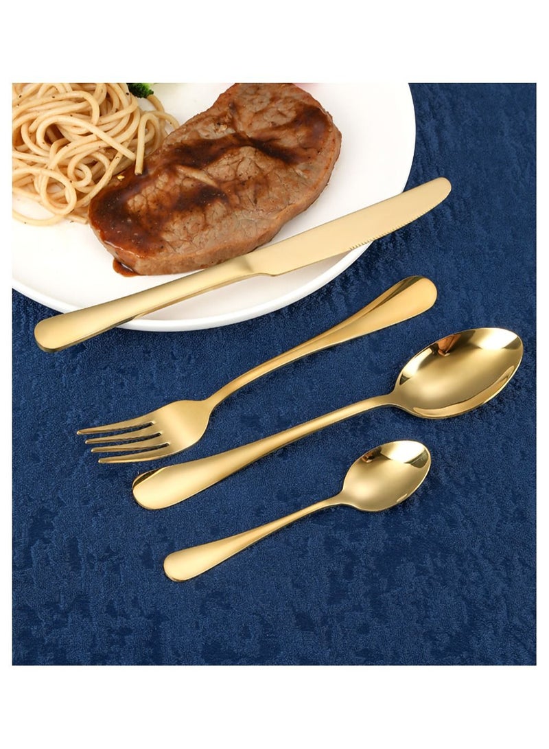 MissTiara 24 Piece Hanging Stainless Steel Flatware Service Set with Bracket - Image 5