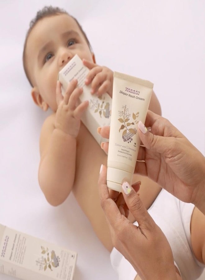 Maate Diaper Rash Cream for Baby 70ml | Enriched with Vetiver, Cinnamon, and Rosemary Oils | Treats & Heals Diaper Rashes & Infection | Diaper Cream for Baby | Pediatrician & Dermatologically Tested - Image 3