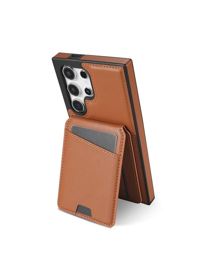 S-TOP Case For Samsung Galaxy S22 Ultra 5G Skin Feel Detachable Card Bag Magsafe Phone Case - Image 4