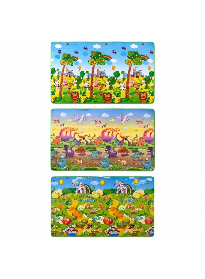 Extra Large Kids Foldable Play Mat 180 × 170 cm | Double-Sided Waterproof Baby Crawling Mat | Aluminum Foil Thermal Backing | Soft Foam Floor Mat for Indoor & Outdoor Play - Image 2