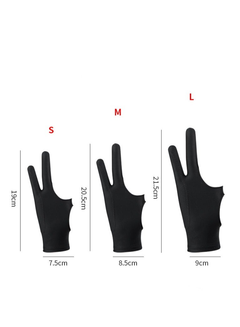 Artist Drawing Glove 3 Layer Palm Two Finger - Image 2