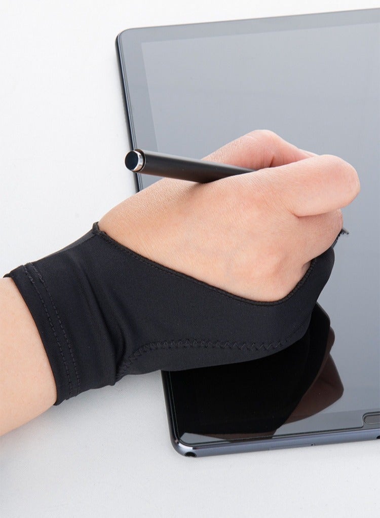 Artist Drawing Glove 3 Layer Palm Two Finger - Image 3