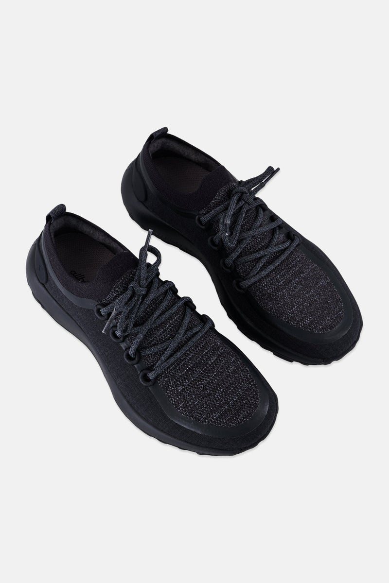 Allbirds Women Wide Lace Up Casual Shoes, Black - Image 4