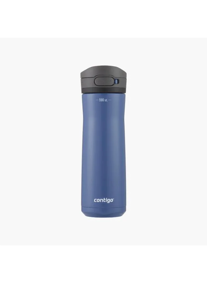 كونتيجو Contigo Plain Stainless Steel Water Bottle with Autoseal Spout and Leak Resistant Design - 590 ml