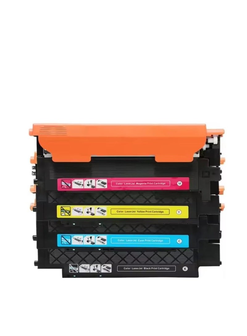 Terabyte 117A (عبوة 4) خرطوشة حبر متوافقة مع HP Color Laser 150a، 150nw، 178n، 178nw، 178nwg، 179fng، 179fwg، 179fnw (أسود، أزرق، أصفر، أرجواني) - Image 1