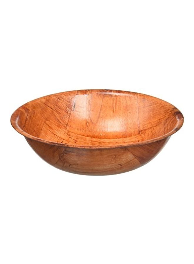 Winco Woven Wood Salad Bowl, 6 inch - 12 per case. - Image 1