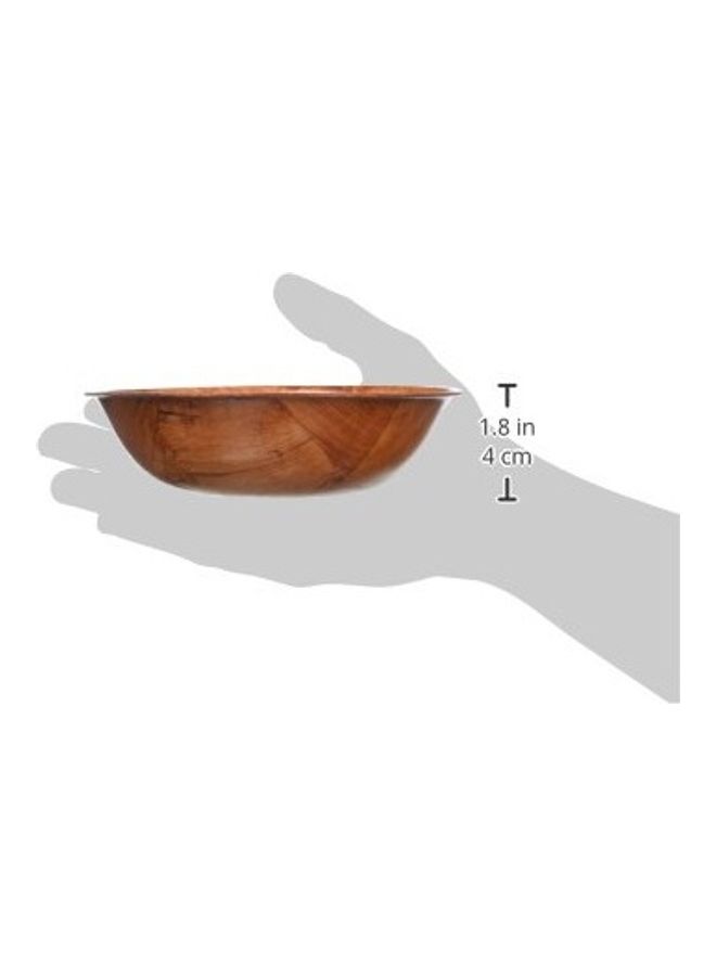 Winco Woven Wood Salad Bowl, 6 inch - 12 per case. - Image 2