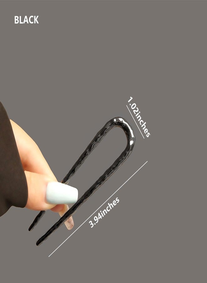 Snmzlc French hair pins for women 3pcs-Elegant French Twists, Buns and Updos with No Hair Damage, Metal U-shaped French Pin Great Hold,Suitable for fine & thick hairUS312 - Image 3