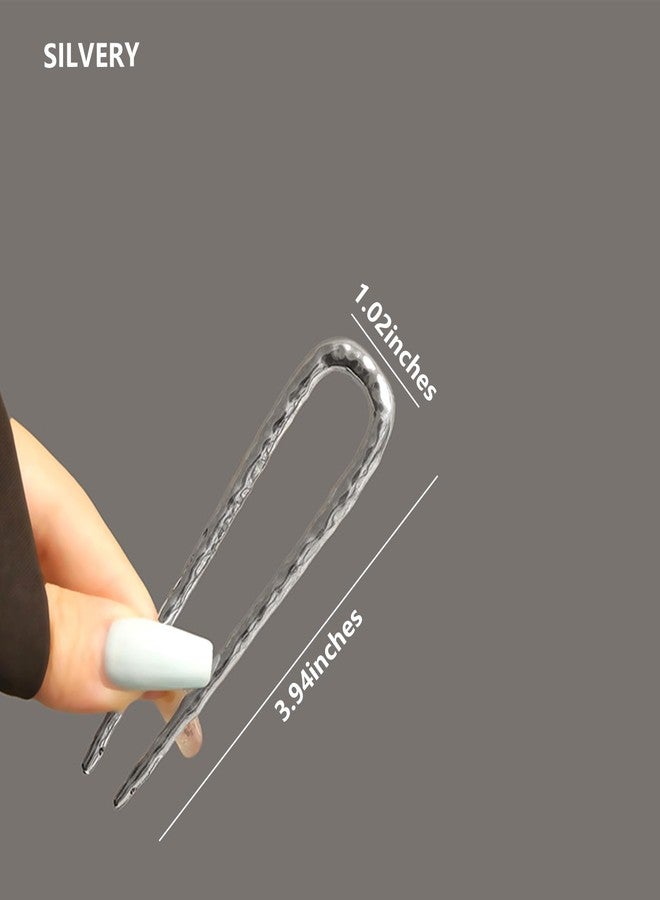 Snmzlc French hair pins for women 3pcs-Elegant French Twists, Buns and Updos with No Hair Damage, Metal U-shaped French Pin Great Hold,Suitable for fine & thick hairUS312 - Image 4