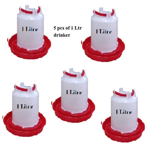 TMW TM&W Pot 1 Litre Water Drinker for Chicks and All Other Birds,1 Litre Drinker Package Qty 15 - Image 5