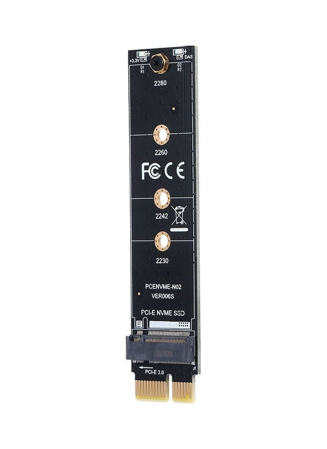 Loquat PCI-E to NVME M.2 Adapter Card with Heat Sink and Thernal Black  - Image 5