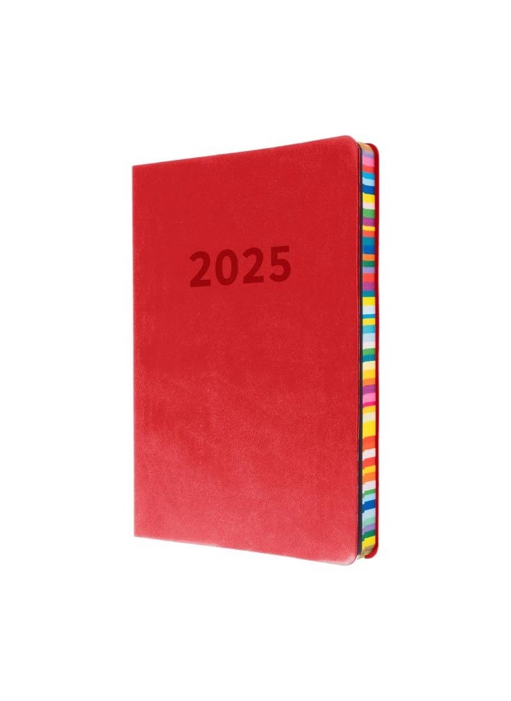 Collins Edge Rainbow 2025 Diary - A5 Week to View Planner - Red - (ED153.U15-25) - Weekly Planner with Soft Touch Covers and Coloured Page Edges - pzsku/Z045A839502067E76155AZ/45/_/1731584980/fea7ffe9-2660-48bb-b561-8b39f5ac261b