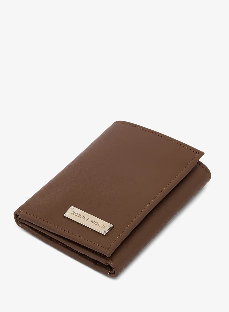 Robert Wood  Essential Trifold leatherette Wallet with branding for Men | Best Price UAE