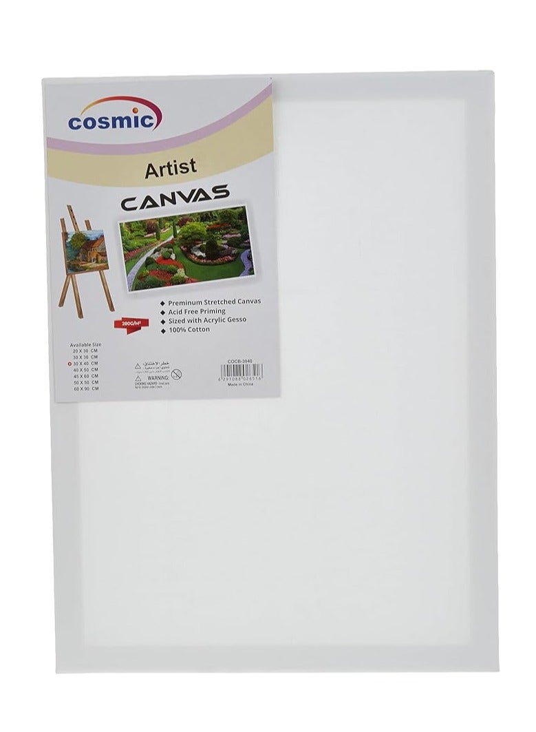 Cosmic Canvas Art Fun 45 cm x 60 cm Size, White - Image 1