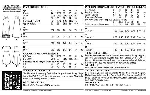 NEW LOOK Simplicity Creative Patterns New Look 6297 Girls' Knit Dress, A (8-10-12-14-16) - Image 4